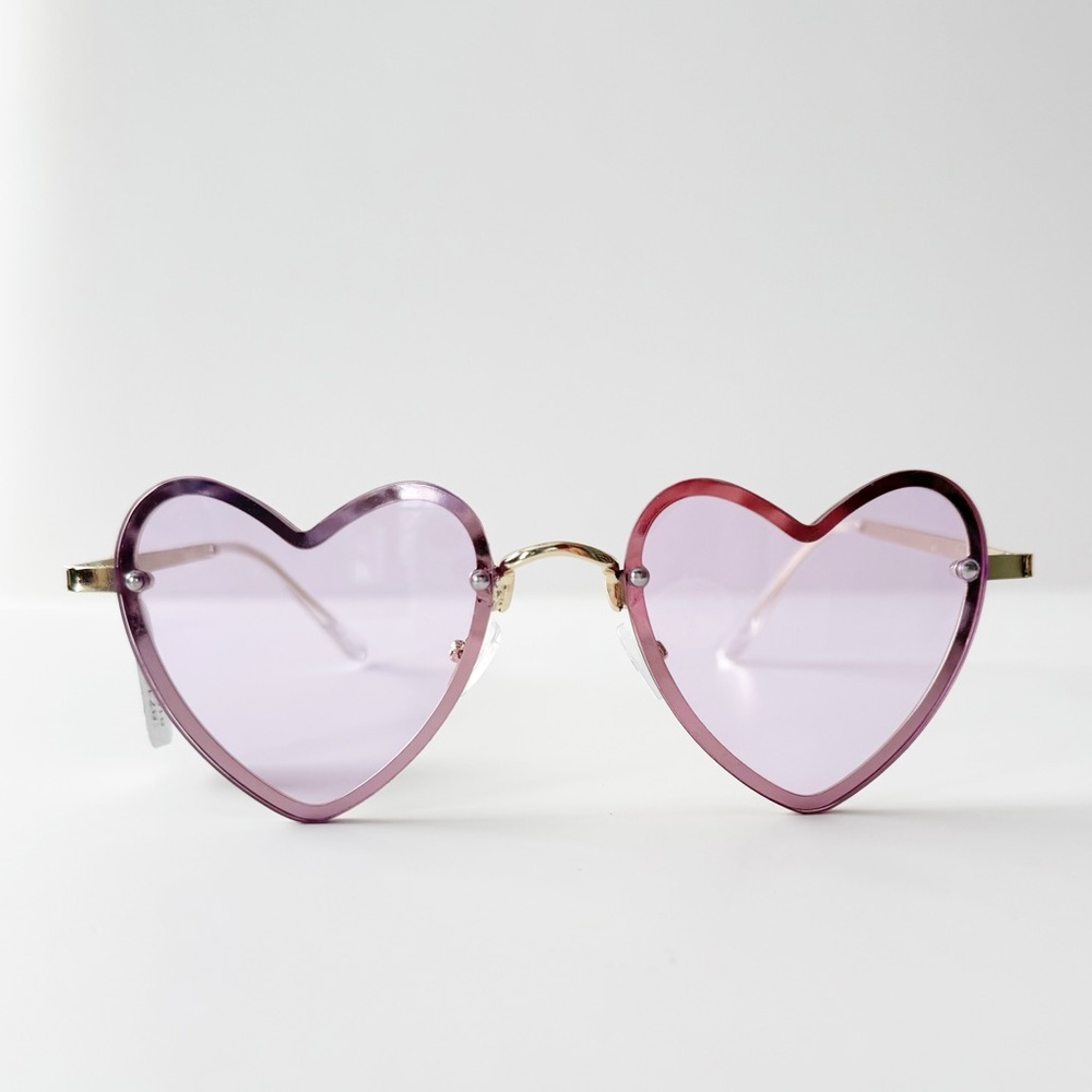 Free People Heart Eyes Oversized Sunglasses in Pink | NWT - Picture 2 of 7